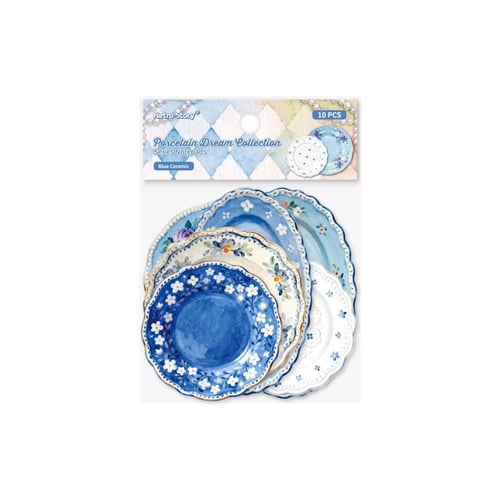 10 ورقات حجم كبير ملصقات ملاحظات بطابع خزفي بعدة أ...