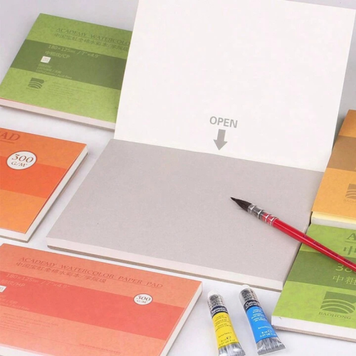 دفتر رسم ورق مضغوط للرسم المائي