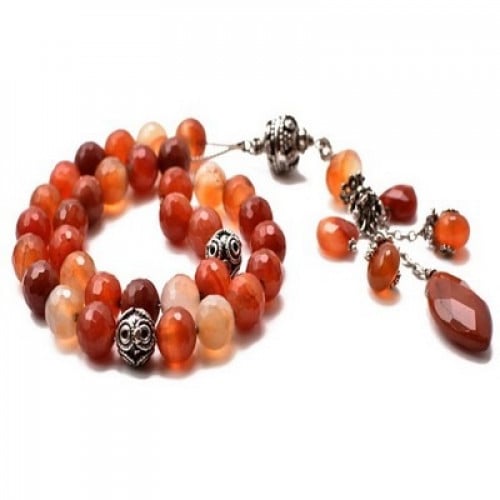 سبحة عقيق الوان متداخلة