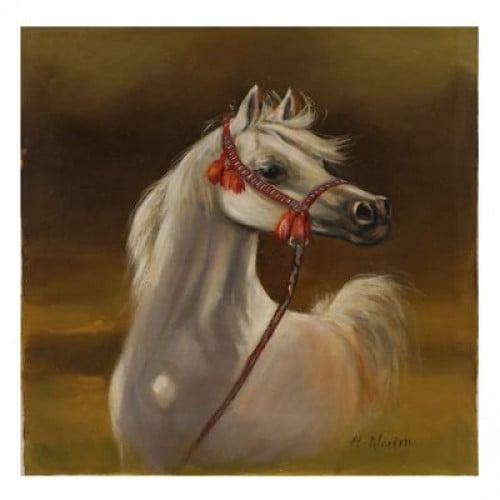 لوحة الخيل العربى .مقاس 50*60 سم