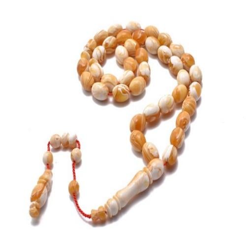 سبحة كبس بولندي دائرية برتقالية متعددة اللون