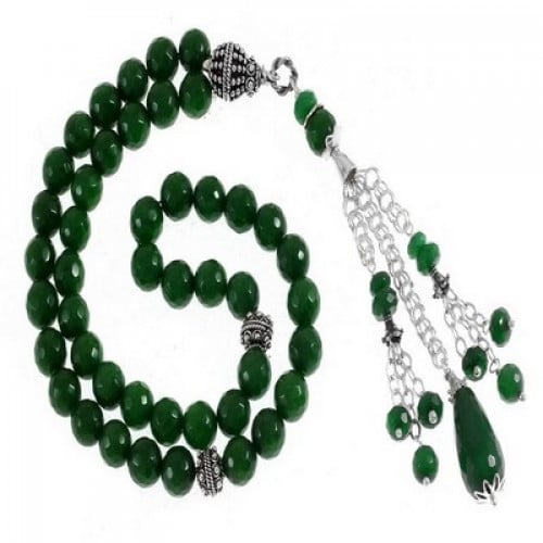 سبحة عقيق ا خضر نادر