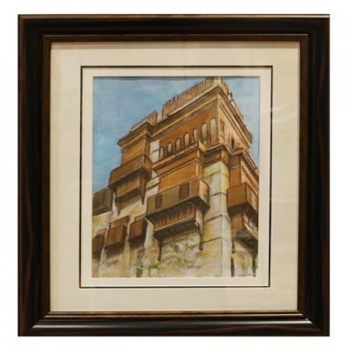 لوحة بيت سعودى اثرى