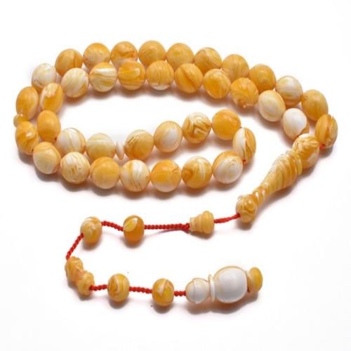 سبحة كبس بولندي دائرى برتقالى اللون