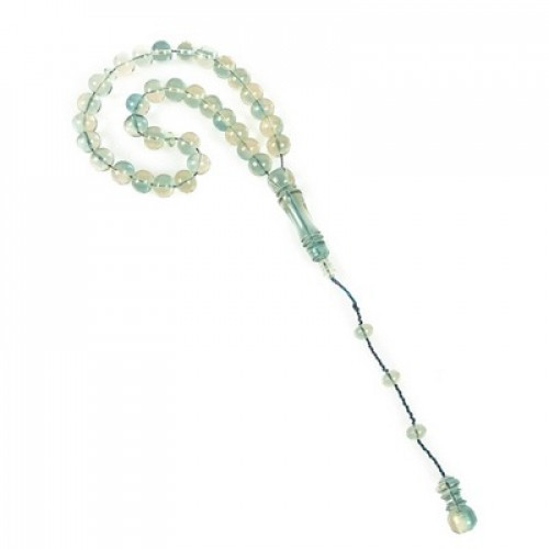 سبحة بكالايت متداخل شفاف اللون