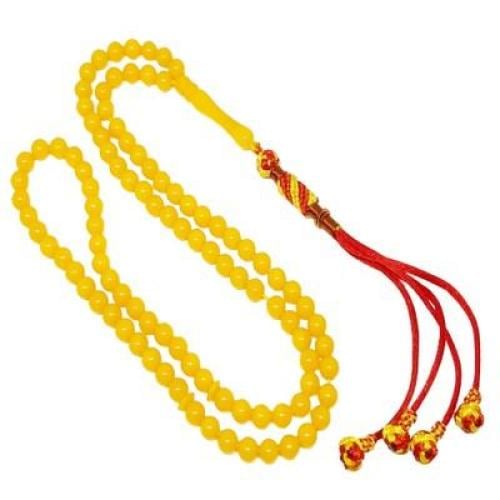 سبحة تراب كهرمان لون أزرق