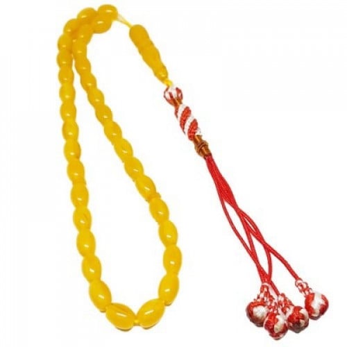 سبحة تراب كهرمانلون أصفر