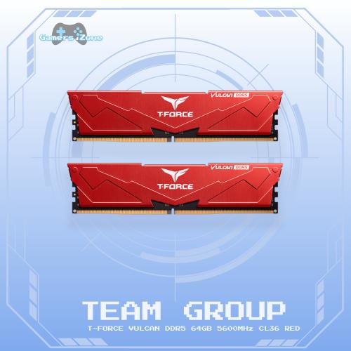 TEAM GROUP T-FORCE VULCAN DDR5 64GB 5600MHz CL36 R...