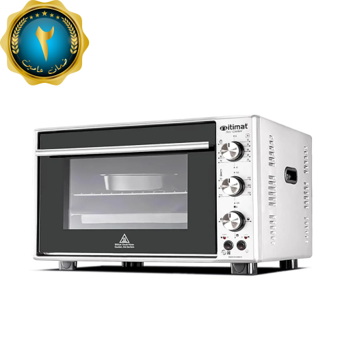 فرن كهربائي 60 لتر لون رصاصي