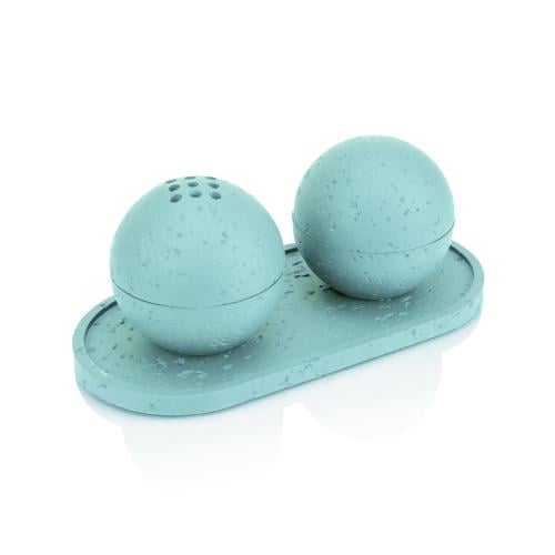 مبخرة بولي دائري بقاعده 3 قطع لون ازرق فاتح