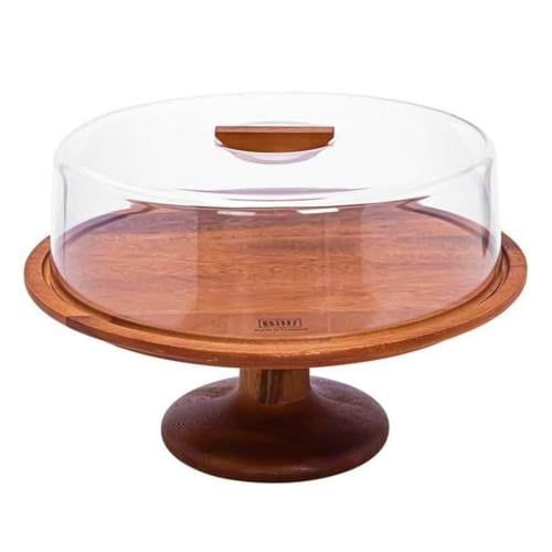 صحون كيك خشب مدور