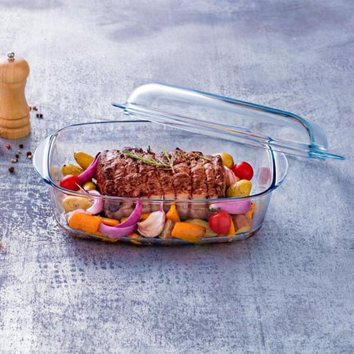 صينية بايركس بغطاء 6.5 لتر