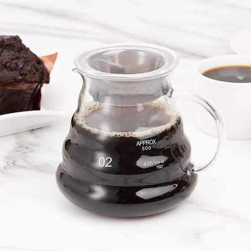 ابريق تحضير القهوة زجاج