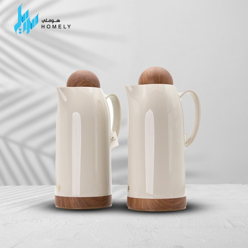 طقم ثلاجة ديفا 2 حبة رمادي فاتح مذهب