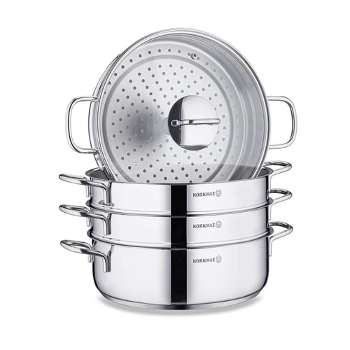 قدور منتو استيل كوركماز بيرولاين 28 سم