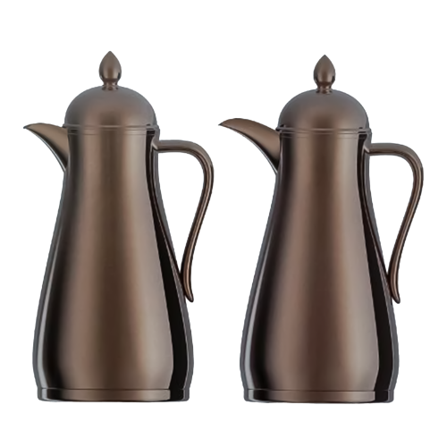 ثلاجات غزال طقم 2 حبة روز جولد