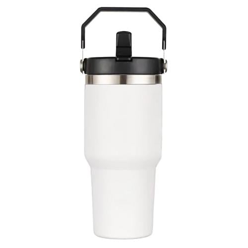 كوب سيارة استيل حافظ حرارة 600 مل - ابيض