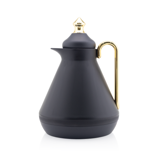 ترمس اسود يد وضغط ذهبي 1 لتر