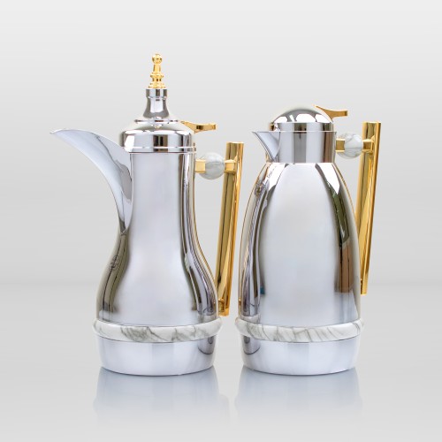 طقم ثلاجة الهنوف كروم مذهب