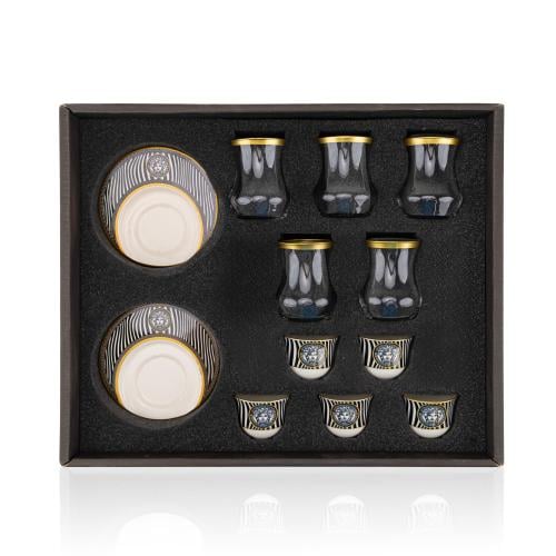 طقم بيالات شاهي وفنجال قهوه تركي