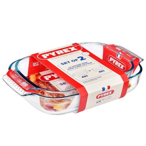 طقم صواني فرن 2 حبة فرنسي من بايركس