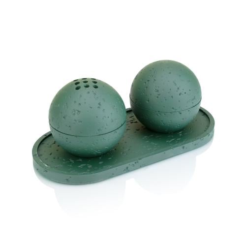 مبخرة بولي دائري بقاعده 3 قطع لون اخضر زيتي