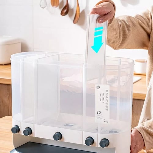 صندوق تخزين حبوب اوتماتيك مع درج علوي