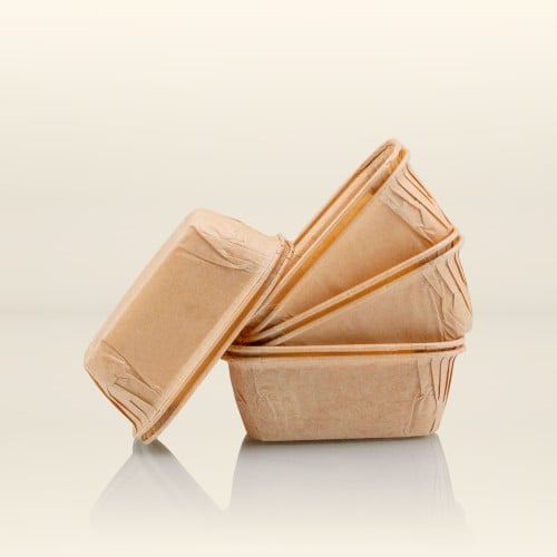 كاب كيك كرتوني 18قطعه BVC بني فاتح