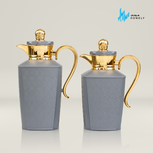 ثلاجة تينا مطفي رمادي غامق مذهب 2 حبة