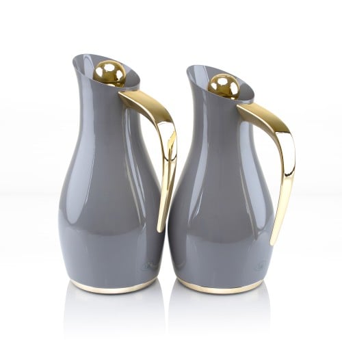 ثلاجة ليندا رمادي مذهب 2 حبة