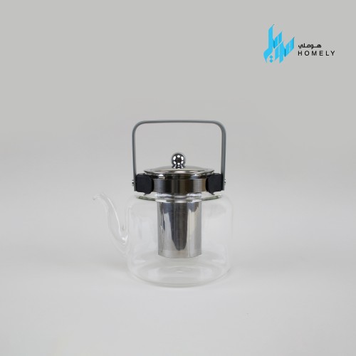 ابريق شاي زجاج مع مصفى 1000مل