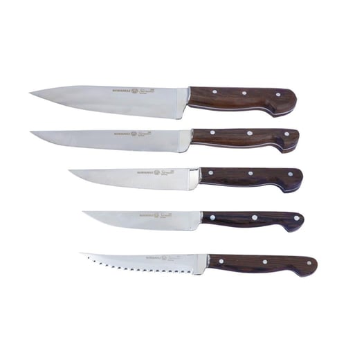 طقم سكاكين استاند خشب كوركماز