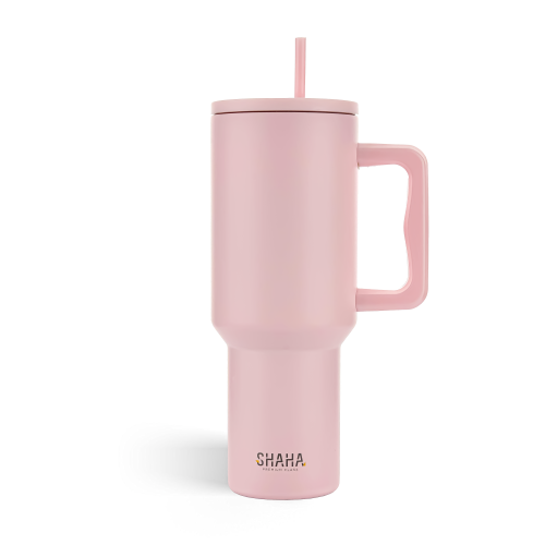 قارورة ستانلس ستيل من شاها مع سترو، سعة 1.2 لتر اس...