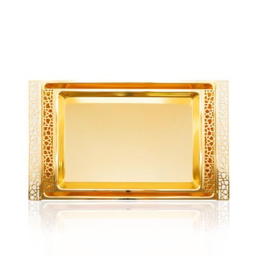 طقم صحون تقديم توهج ذهبي