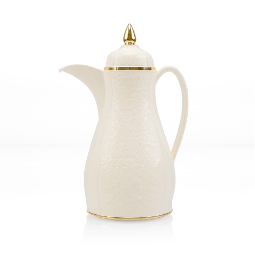 ثلاجة فلورا قهوة 1 لتر لؤلؤي مذهب