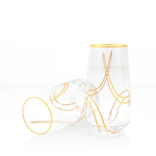 طقم كاسات عصير زجاج