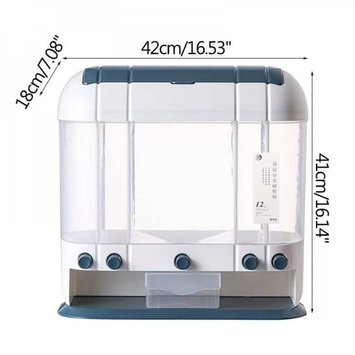 صندوق تخزين حبوب اوتماتيك مع درج علوي