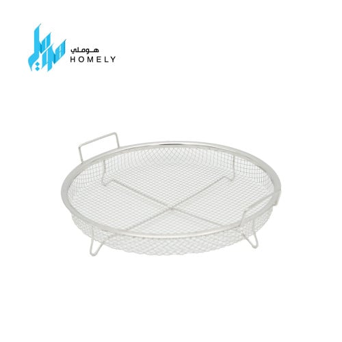 شبك تقديم استيل مدور بيدين