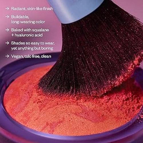 أحمر خدود ثلاثي الأبعاد خالٍ من التلك _أحمر زاهي