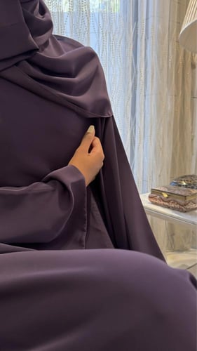 A line Purple Abaya