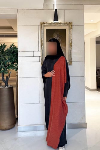 Half Bisht Abaya – Washed Japanese Silk in Black &...