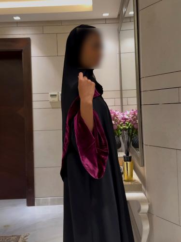 Black A LINE with Bell Sleeves Lined in Silk Fuchs...
