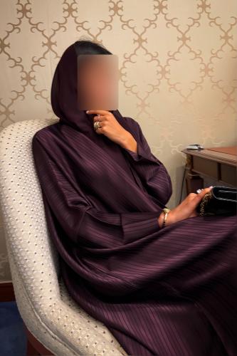 Half Bisht — Dark Maroon Striped Japanese Silk Crepe