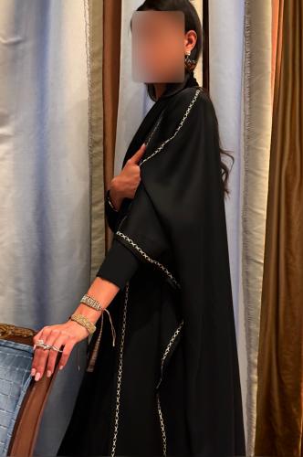 Bisht – Black with Gold Embroidery