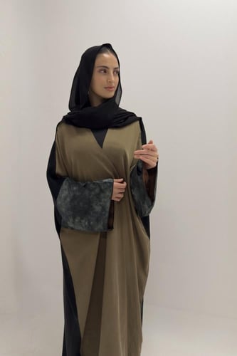 Quarter Bisht – Washed Japanese Silk in Olive Anti...