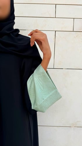 Two-tone -Black & Printed Mint green.