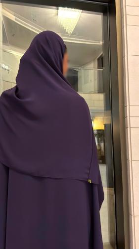 Purple half bisht