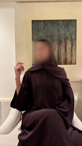 A line Burgundy Abaya