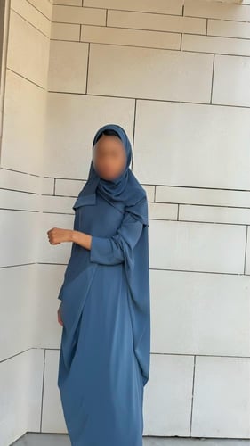 SLATE BLUE half bisht