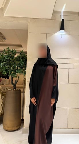 Side Panel Half Bisht – Black and Burgundy